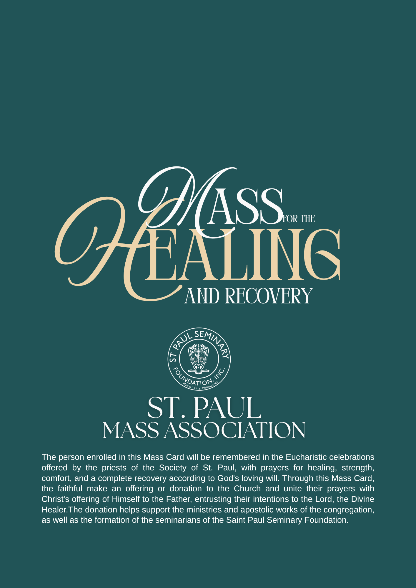 E-Mass Card For Healing