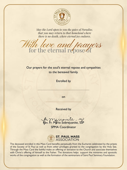 SPMA1: e-Mass Card for the Dead