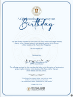 SPMA2 E-Mass Card for Birthday