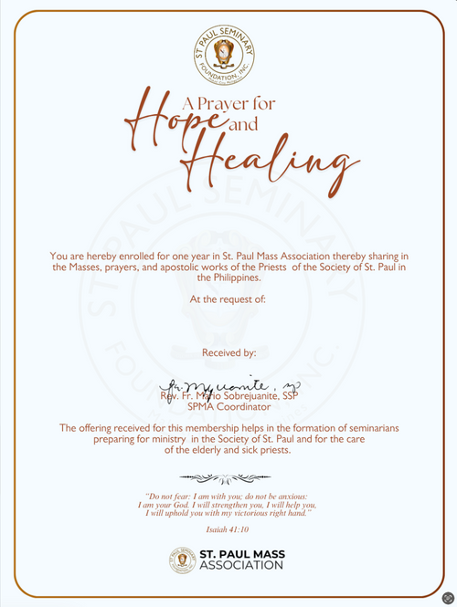 SPMA1 E-Mass Card for Healing