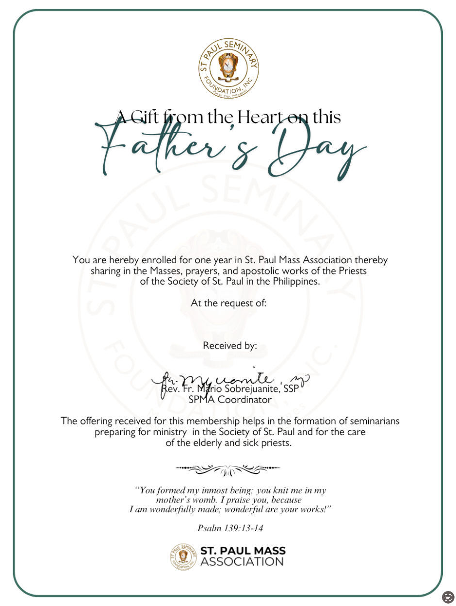 SPMA3 E-Mass Card for Father's Day